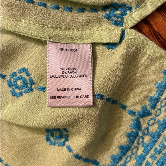 John Mark Multicolored Patchwork Top - Picture 4 of 8